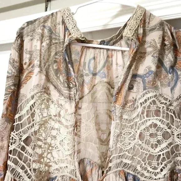 Free People Paisley and Lace Tunic - Picture 5 of 7
